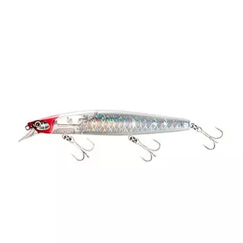 Shimano Exsence Silent Assassin 129F Minnow with Flash Boost 004 F Red Head Sea Bass Minnow Lure (Kyorin)