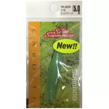 SHIMANO Fly Cardiff Area Spoon Slim Swimmer 5.0g TR-0028 11S Mild Green 713858