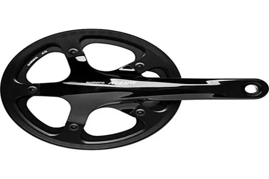 SHIMANO Front Chainwheel 170mm 45T with Chain Guard Single Black EFCS501CB5C1L ALFINE FC-S501 чёрный