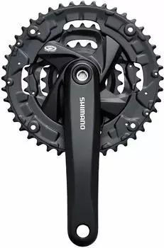 SHIMANO Front Chainwheel 170mm 9S BB Square Axis UN EFCM371C422XL ACERA (MTB) FC-M371 443222T Black/Compatible 122.5mm (LL123)