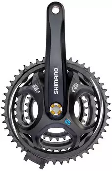 SHIMANO Front Chainwheel 175mm BB Square Shaft EFCM311E888XL ALTUS (MTB) FC-M311-L 483828T 8S/7S Black/Compatible 122.5mm (LL123)