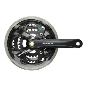 SHIMANO Front Chainwheel 175mm with Chain Guard Black Chain Case Compatible Compatible BB Square Shaft EFCM361E888CL ACERA (MTB) FC-M361-L 483828T