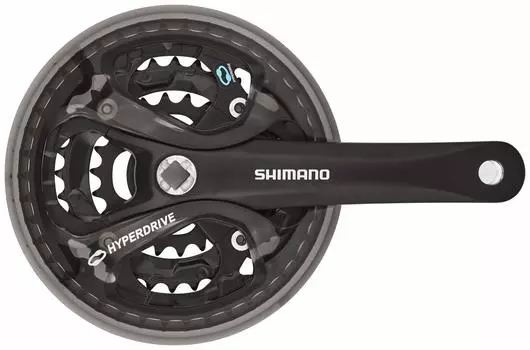 SHIMANO Front Chainwheel Black 170mm Chain Guard Compatible with Chain Case Compatible BB Square Shaft EFCM361C222CL (MTB) FC-M361-L 423222T 8S/7S