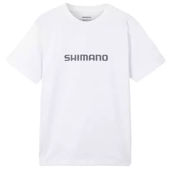 SHIMANO Футболка с коротким рукавом и логотипом Dry Logo, белая, размер M SH-021W белый