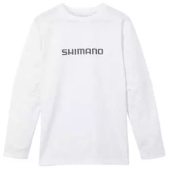 [Shimano] Футболка с логотипом Dry с длинным рукавом, белая SH-022W M