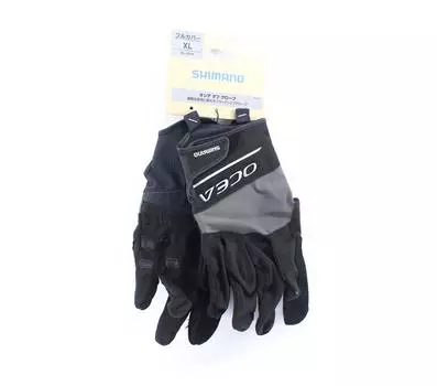 Shimano GL-001V Перчатки Ocea Джиггинг Кастинг Черный Серый Размер LL 854292