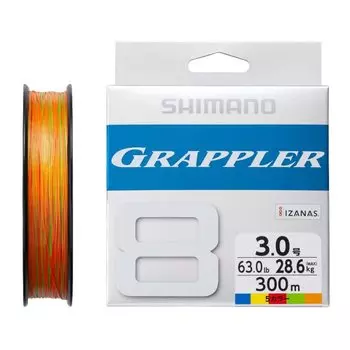 SHIMANO Grappler 8 PE 300m 5 цветов x 3 LD-A71U (5 10м) Нет.