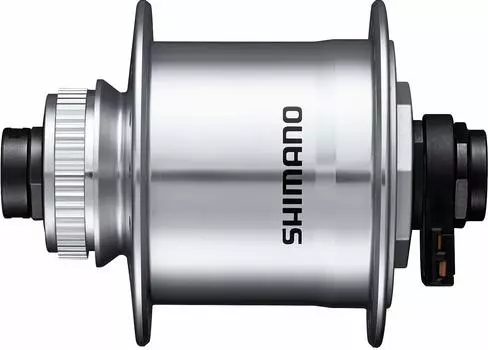 SHIMANO Hub Dynamo DH-UR705 Silver 32H 12mmE Through E2 6V-3.0W Center Lock Rotor Compatible OLD:100mm EDHUR7053DBGS