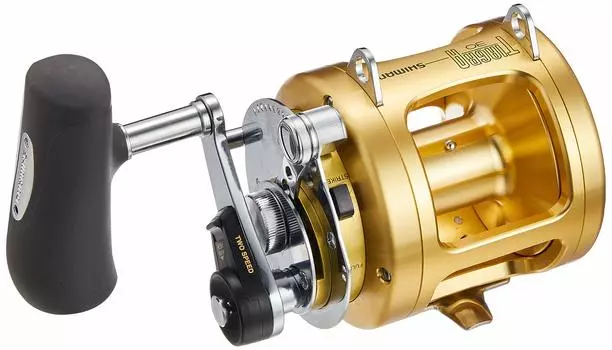 SHIMANO катушка для ловли на живца с двумя валами Tiagra 30A Capole Hiramasa Tuna Trolling (правильно) Лодка/Ручная качка золотой
