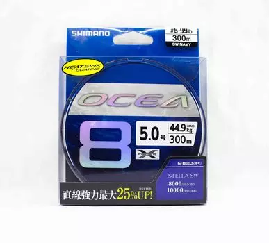 Shimano LD-A71S PE Line Ocea X8 300 м темно-синий PE 5 99 фунтов 647641 тёмно-синий