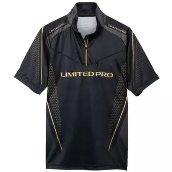 SHIMANO Limited Pro Half Zip Shirt Short Sleeve Limited Black M SH-125W