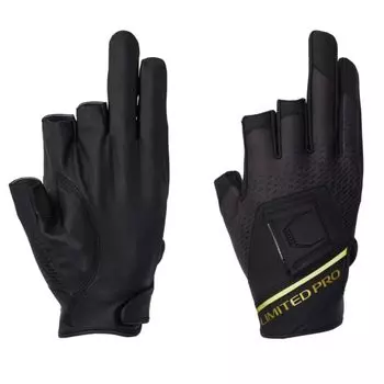 SHIMANO Limited Pro Titanium Alpha Gloves 3 Cut Limited Black M GL-110X