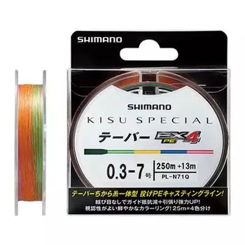 SHIMANO Line Kiss Special EX4 PE Taper 263m Fishing Line 0.3 PL-N71Q