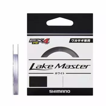 SHIMANO Line Lakemaster EX PE4 60m White Fishing Line No. 0.25 LD-W41S