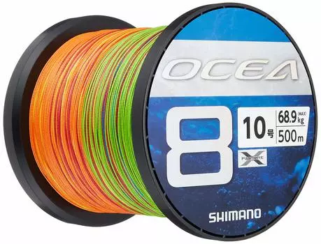 SHIMANO Line Osea 8 500m 5 Colors Fishing Line No. 10.0 LD-A91S