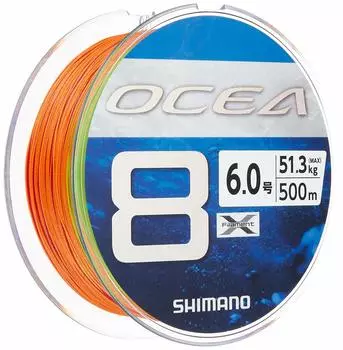 SHIMANO Line Osea 8 500m 5 Colors Fishing Line No. 6.0 LD-A91S