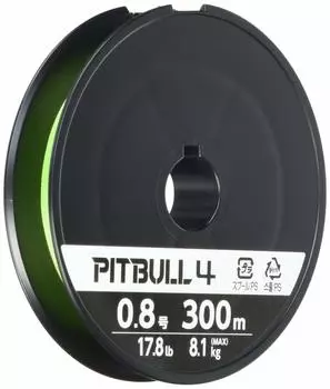 SHIMANO Line Pitbull 4 300m Lime Green Fishing Line 0.8 PL-M74S