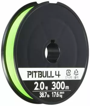 SHIMANO Line Pitbull 4 300m Lime Green Fishing Line Line 2 Green Green No. 2.0 PL-M74S No.