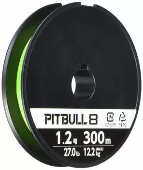 SHIMANO Line Pitbull 8 300m Lime Green Fishing Line No. 1.2 PL-M78S
