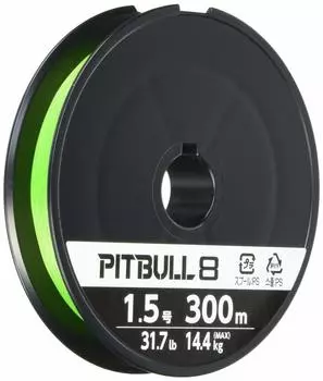 SHIMANO Line Pitbull 8 300m Lime Green Fishing Line No. 1.5 PL-M78S