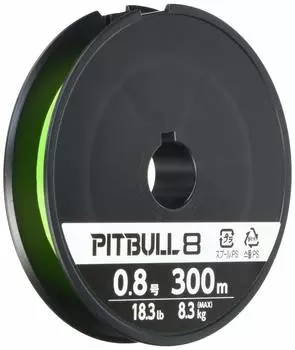 SHIMANO Line Pitbull 8 300m Lime Green рыболовная леска Нет. 0,8 ПЛ-М78С