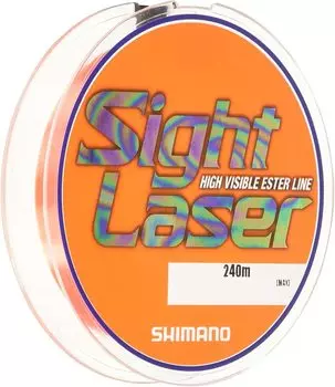 SHIMANO Line Sight Laser EX Ester 240m Sight Orange Fishing Line No. 0.3 CL-L75Q