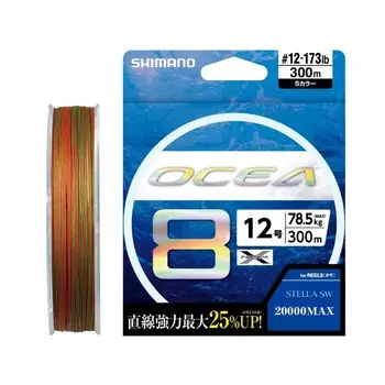 SHIMANO Линия PE Osea 8 300м 12 5 цветов LD-A71S Нет. (78,5 кг)