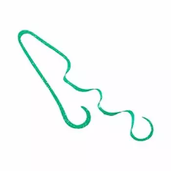 SHIMANO Lure Engetsu Bakubaku Tie FT Half Curly 011 Green G Tairaba