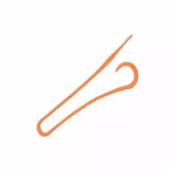 SHIMANO Lure Engetsu Bakubaku Tie FT Half Curly 002 Orange G Tairaba