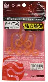 SHIMANO Metal Jig Engetsu Fishing Tie Vivid Curly 02T Orange Gold Lame EW-006P