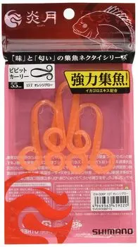 SHIMANO Metal Jig Engetsu Fishing Tie Vivid Curly 15T Orange Glow EW-006P