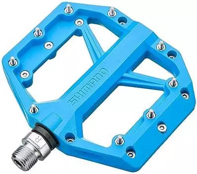 Shimano PD-GR400 EPDGR400 Casual Trail Riding Flat Pedal, Blue