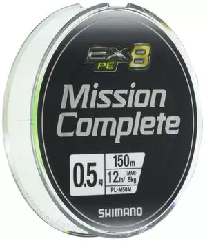 SHIMANO PE Line Mission Complete EX8 150m 33lb Cytolime рыболовная леска Нет. 1.5 ПЛ-М58М