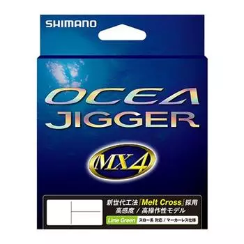 SHIMANO PE Line Osea Jigger MX4 600м Нет. 2. Леска цвета лайм-зеленый PL-O94P