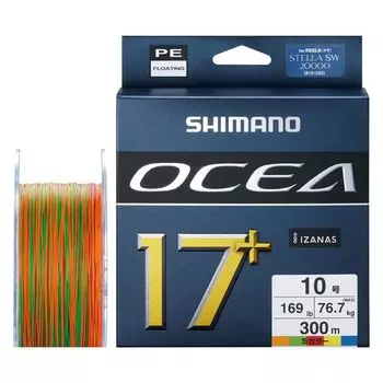 SHIMANO PE Line Osea PE 300 м 10 5 цветов 17+ LD-A71Y Нет. (169 фунтов)