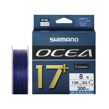 SHIMANO PE Line Osea PE 300m 8 SW Navy 17+ LD-A71Y No. (139lb)