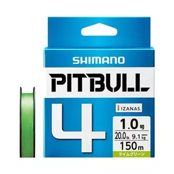 SHIMANO PE Line Pitbull 150m Lime Green Fishing Line Line 1 4-braid No. 1.0 20.0lb PL-M54R No.