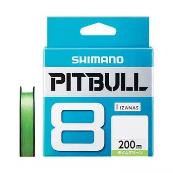 SHIMANO PE Line Pitbull 8 Braid 200m Lime Green Fishing Line Line 2 No. 2.0 42.8lb PL-M68R No.