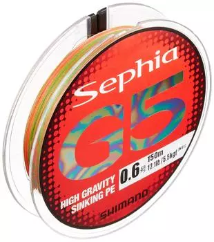 SHIMANO PE Line Sephia G5 150m Многоцветная рыболовная леска 0.6 PL-E55N
