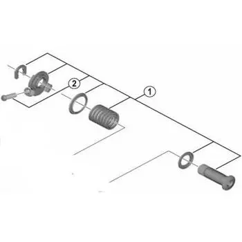 SHIMANO Repair Parts B Axis Set Y5YE98010 RD-4700 RD-5800