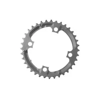 SHIMANO Repair Parts Chainring with Hook Teeth 36T for Y1J898080 (Silver) FC-M591-S FC-M591-S FC-M591-L FC-M590-S FC-M590-L FC-M533-SK etc.