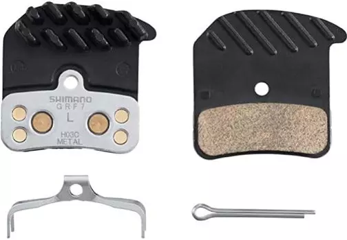 SHIMANO Repair Parts Disc Brake Pads H03C Metal with Fins 1 Pair IBPH03CMFA