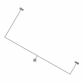 SHIMANO Repair Parts Pulley Bolts Y3FW98090 (2 pieces) RD-M8100 RD-M8120 RD-R8050-GS RD-R8050-SS