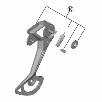 SHIMANO Repair Parts Right Plate Assembly Y3FW98080 (SGS) RD-M8100