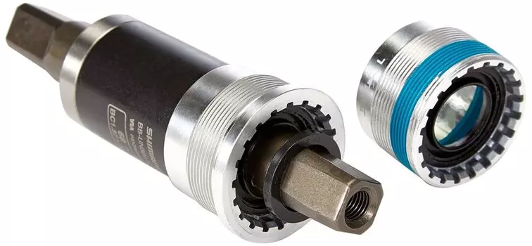 SHIMANO ROAD Bottom Bracket Shell Width Length 107mm EBBUN300B07X BB-UN300 68mm/Shaft серебряный