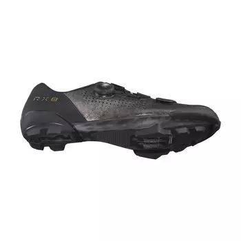 SHIMANO RX8 Черные широкие туфли SPD ESHRX801MCL01E43000 Средний 43.0 (27,2 см) (SH-RX801) Гравий/Приключения чёрный