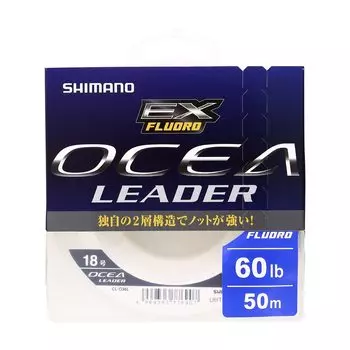 SHIMANO Shock Leader Osea EX Fluorocarbon 50m 18 60lb Прозрачная рыболовная леска Нет. CL-O36L