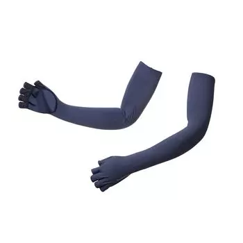 SHIMANO Солнцезащитные Длинные Перчатки 5 Cut Blue Charcoal M GL-600V