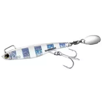 SHIMANO Spin Tail Shore Salt Lure Colt Sniper Blue Mono Blade 40g JW-040W 008 S Zebra Glow