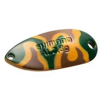 SHIMANO Spoon Cardiff алюминиевый рулон 24T горчично-зеленый камуфляж 2.8g TR-R28R